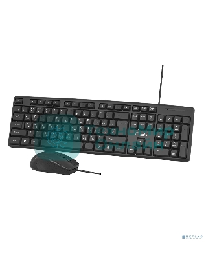 Комплект клавиатура+мышь CBR KB-SET 709 проводной, USB, 1000 DPI, чёрный