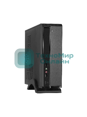 Компьютерный корпус MiniITX ExeGate MI-207 Black, miniITX/mATX, (без БП), 2хUSB, Audio