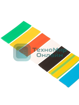 Набор термоусаживаемых трубок Rexant №20 ТУТ нг 20/10 мм, 7 цветов (упак. 21 шт. по 10 см)