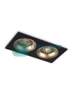 Светильник Ambrella light TN102735/2 BK/GD черный/золото GU5.3 175*92*23