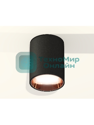 Светильник Ambrella Light XS6313024 SBK/PPG черный песок/золото розовое полированное MR16 GU5.3 (C6313, N6114)