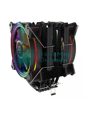 Кулер для процессора Alseye H120D черный, 120 мм, алюминий/медь, 2000 об/мин, 35.5 дБ, 4 pin, 200 Вт, 154 мм