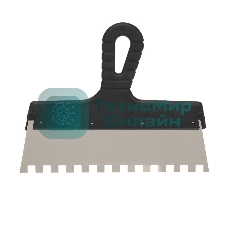 Шпатель фасадный Rexant 250 мм зуб 10х10 нержавеющая сталь, пластмассовая рукоятка