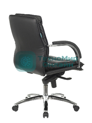 Кресло Бюрократ T-9927SL-LOW/BLACK черный, кожа