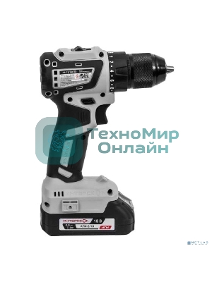 Дрель-шуруповерт ИНТЕРСКОЛ ДА-13/18В 50, 18 В, 2 Ач, 50 Нм, бесщеточный
