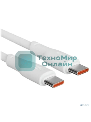 Кабель USB2.0 Hoco Type-C/Type-C, 5А, 240Вт, X93, 1м, белый, коробка