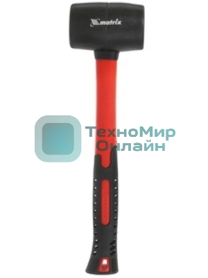 Киянка резиновая Matrix 11175, 225 г, черная резина, фибергласовая рукоятка