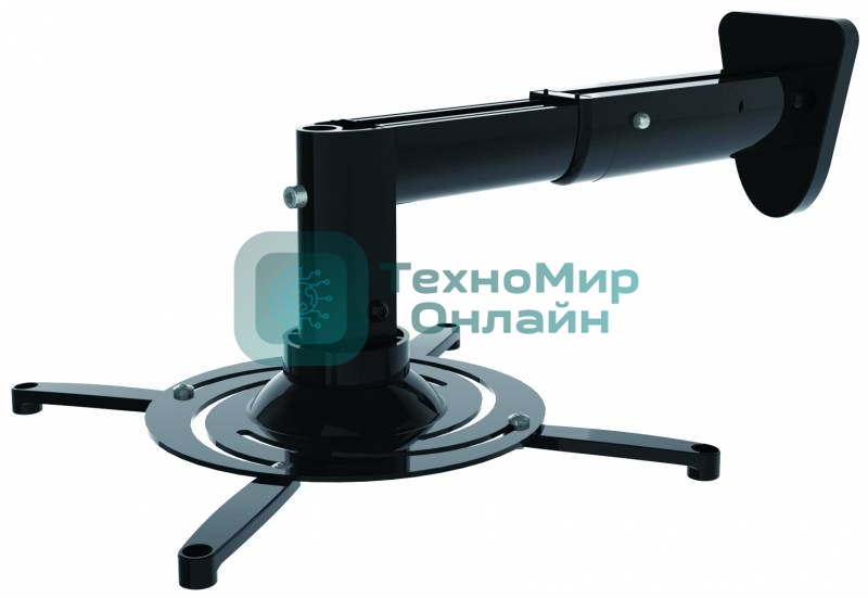 Кронштейн для проектора Cactus CS-VM-PR05B-BK черный макс.10кг настенный и потолочный поворот и наклон