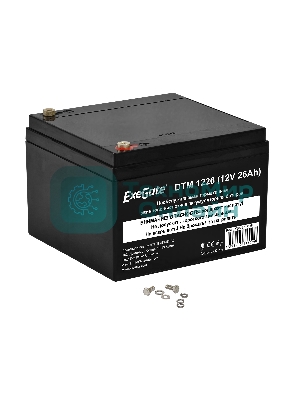 Батарея для ИБП ExeGate DTM 1226 (12V 26Ah), клеммы под болт М5