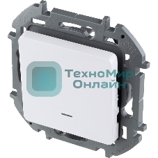 Выключатель 1-клавишный с подсветкой/индикацией 10AX 250 В белый