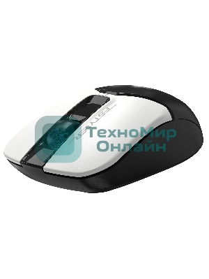 Мышь беспроводная A4Tech Fstyler FB12 белый/черный, 1200 dpi, радиоканал, Bluetooth, USB, кнопки - 3