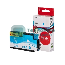 Картридж струйный Sakura CZ130A (№711 Cyan) для HP, голубой, 26 мл.