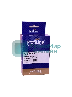 Картридж струйный ProfiLine PL-C9428A (№85) для принтеров HP DesignJet 30/90/130 с чернилами Light Cyan