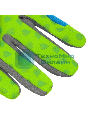 Перчатки садовые Luxe Palisad на липучке, силиконовое нанесение, размер 7