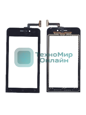 Сенсорное стекло (тачскрин) для Asus ZenFone 4 A450CG, черное