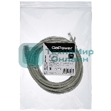Кабель GoPower PATCH RJ-45(M)-RJ-45(M) 00-00029037 5M GREY