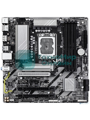 Материнская плата Gigabyte B860M DS3H (rev. 1.0), LGA1851, Intel B860, 4xDDR5, 4xSATA, 2xM.2, 1xPCIe 5.0 x16, 2xPCIe 4.0 x1, 2xDP, 1xHDMI, 1x2.5Gb LAN, 1xUSB-C 10Gbps, 2xUSB-A 10Gbps, 6xUSB-A 5Gbps, 7xUSB-A 2.0, 3x3.5мм, 7.1, mATX