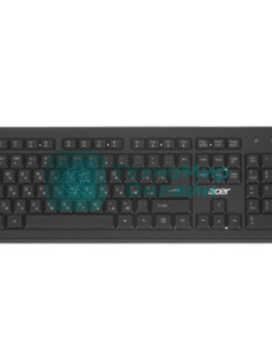 Комплект клавиатура+мышь Acer OKR120 беспроводной, USB, 1600 DPI, чёрный
