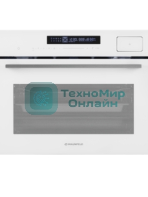 Духовой Шкаф электрический с паром Maunfeld MCMO5016STGW, 50л, дверца с 2 стеклами, белый