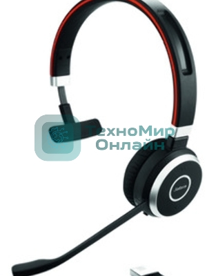 Гарнитура Jabra Evolve 65 TE чёрный, беспроводная, Bluetooth, до 16 ч