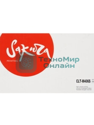 Картридж лазерный Sakura CLTM406S для Samsung CLP-360/365/365w, CLX-3300/3305/3305w/3305Fw/3305FN, Xpress C410/460, пурпурный, 1000 к.