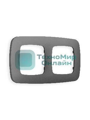 Рамка OMEGA Ecta (Антрацит серый) 2-ая OF140652