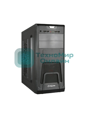 Компьютерный корпус ExeGate Miditower ExeGate CP-603 Black, ATX, (CP450W, 80мм), 2хUSB+2хUSB 3.0, Audio