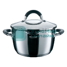 Кастрюля RONDELL RDS-025 Flaммe 5,7л RONDELL Кастрюля RDS-025 с/кр 24 см 5.7 л Flaммe. Диаметр 24см. Объем 5.7 л. Высококачественная пищевая сталь 18/10. Толщина стенок 0.6 мм. Тройное вштампованное, а затем вплавленное дно 5.0 мм. Комбинированная (зеркальная + матированная) обработка внешней поверхности. Отметки литража на внутренней поверхности посуды. Эргономичные крышка из термостойкого стекла со специальным ободком для удобного слива жидкости (2 диаметра отверстий). Ненагревающиеся ручки из нержавеющей стали с вставками из силикона. Надежное клепочное крепление. Плавный переход от дна к стенкам. Подарочная упаковка с ручкой. Буклет с рецептами. Подходит для всех видов плит и посудомоечной машины.
