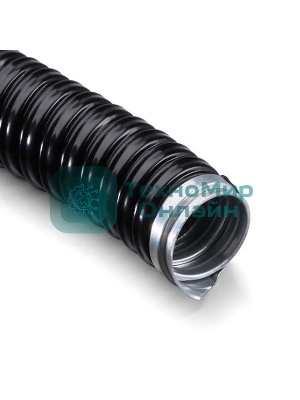 Металлорукав Rexant в ПВХ изоляции МРПИнг-25 (бухта 50 м/уп.) черный