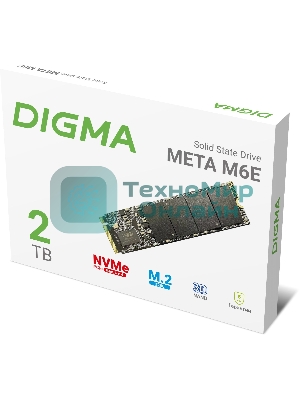 Накопитель SSD Digma PCIe 4.0 x4 2TB DGSM4002TM6ET Meta M6E M.2 2280