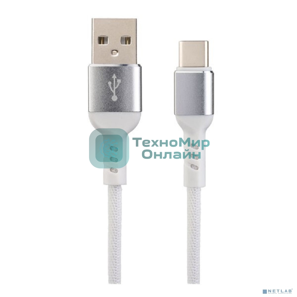Кабель PERFEO USB2.0 A вилка - USB Type-C вилка, белый, длина 1 м, бокс (U4906)