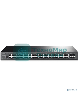 Коммутатор Jetstream 48-port gigabit L2+ managed switch with 4-gigabit uplink ports, 48 10/100/1000Mbps RJ-45 port, 4 1000Mbps SFP slots