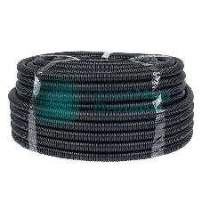 Труба гофрированная FRHF d25мм с протяжкой черный (уп.75м) Plast PROxima EKF FRHF-25