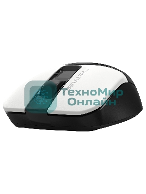 Мышь беспроводная A4Tech Fstyler FB12 белый/черный, 1200 dpi, радиоканал, Bluetooth, USB, кнопки - 3