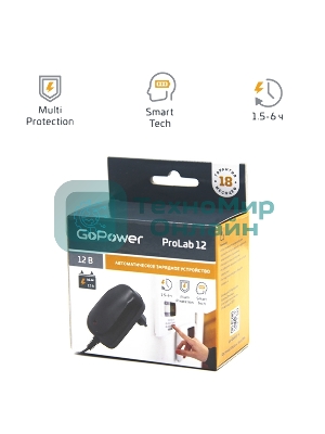 З/У для свинцово-кислотных аккумуляторов 12V GoPower ProLab 12 1.0A (1/100)