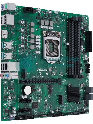 Материнская плата ASUS Pro Q570M-C/CSM, LGA1200, Intel Q570, 4xDDR4, 6xSATA, 2xM.2, 1xPCIe 4.0/3.0 x16, 2xPCIe 3.0 x1, 2xDisplayPort, 1xHDMI, 1x 1Gb LAN, 4xUSB 3.2 Gen 2 (Type-A), 2xUSB 2.0 (Type-A), 3x3.5 мм, 7.1, mATX