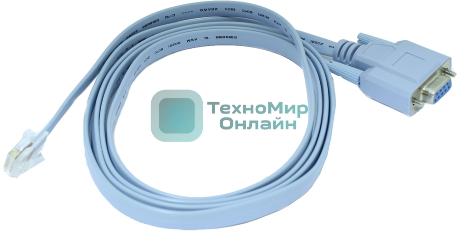 Консольный кабель OSNOVO 1 x Rj45, 1 x DB9 (female), 1,2м