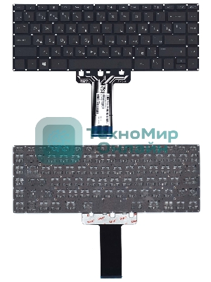 Клавиатура для ноутбука HP 14-AB 14-AL черная с подсветкой