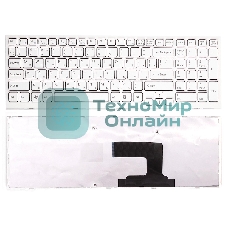 Клавиатура для ноутбука Sony Vaio VPCEL VPC-EL белый с белой рамкой