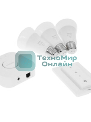 Умная лампа Philips Hue Starter Kit E27 9Вт 806lm (упак.:3шт) (929001821620)