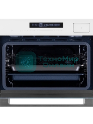 Духовой Шкаф электрический с паром Maunfeld MCMO5016STGW, 50л, дверца с 2 стеклами, белый