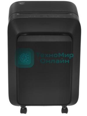 Шредер Fellowes PowerShred LX210 черный (секр.P-4) перекрестный 16лист. 23лтр. скрепки скобы пл.карты