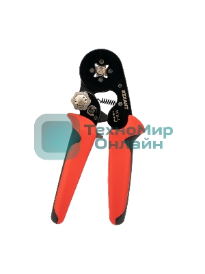 Кримпер Rexant HT 16-4 для обжима штыревых наконечников 0.08-16.0 мм² с регулятором прижимного усилия