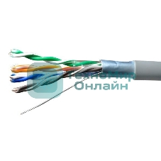 Кабель витая пара F/UTP cat.5e 4х2х24AWG solid CU PVC Standard сер. (м) SUPRLAN