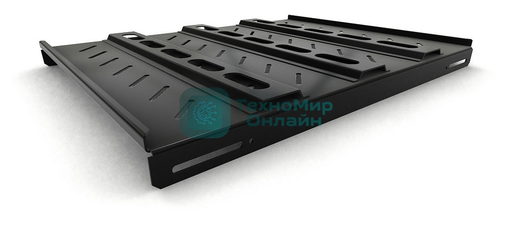 Полка стационарная Hyperline TSH3H-650-RAL9004 1U нагр.:100кг. 19