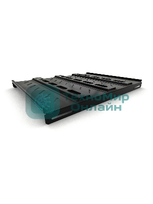 Полка стационарная Hyperline TSH3H-650-RAL9004 1U нагр.:100кг. 19