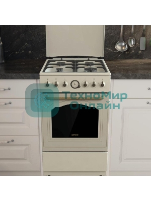 Плита газовая Gorenje GGI5BCLI бежевый, конфорок 4 газовых, духовка 67 л, 50 см x 85 см x 59.4 см