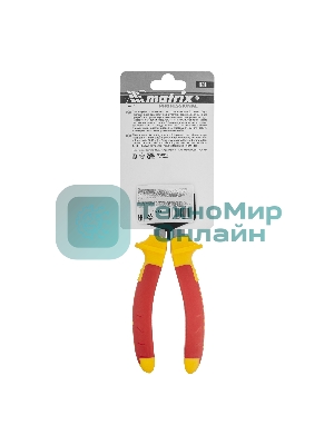 Плоскогубцы комбинированные Matrix insulated 160 мм двухкомпонентные рукоятки