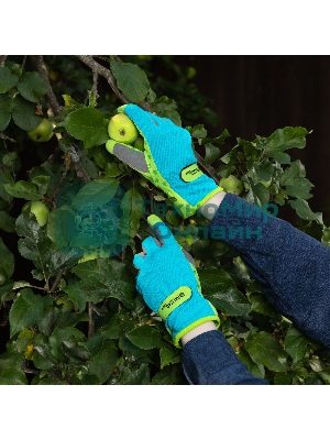 Перчатки садовые Luxe Palisad на липучке, силиконовое нанесение, размер 7