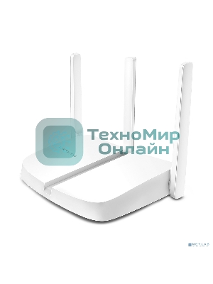 Маршрутизатор Mercusys MW305R Wi-Fi роутер 300 Мбит/с 2,4 ГГц, 1 порт WAN 10/100 Мбит/с + 4 порта LAN 10/100 Мбит/с, 2 фиксированные антенны